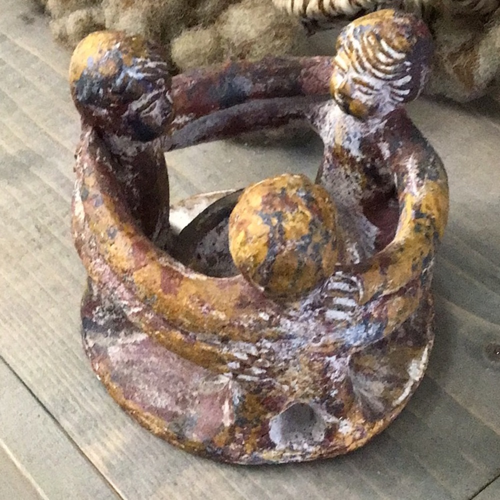 Vintage Aztec rustic brown Unity Sculpture Art